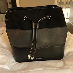 Calvin Klein Black and Gray Women's Bag